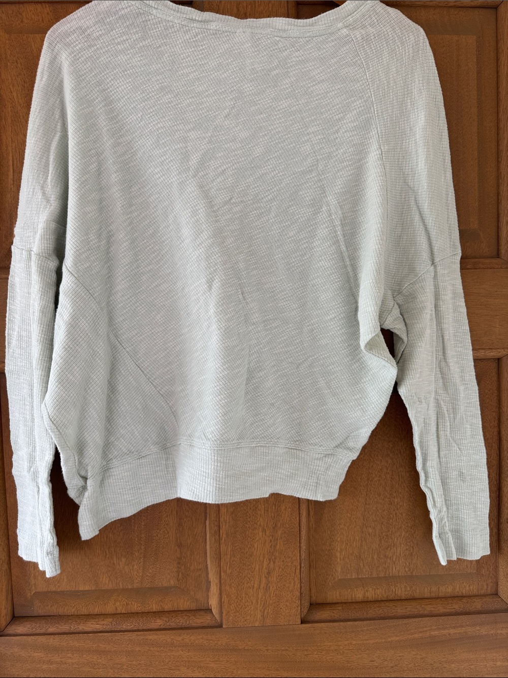 Anthropologie - M - Pale Mint Green Ribbed Knit Top - Picture 6 of 6